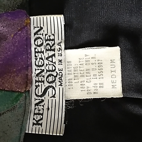 Vintage 1980s made in USA 🇺🇸 Kensington Square multicolored blazer jacket med. - Picture 3 of 4